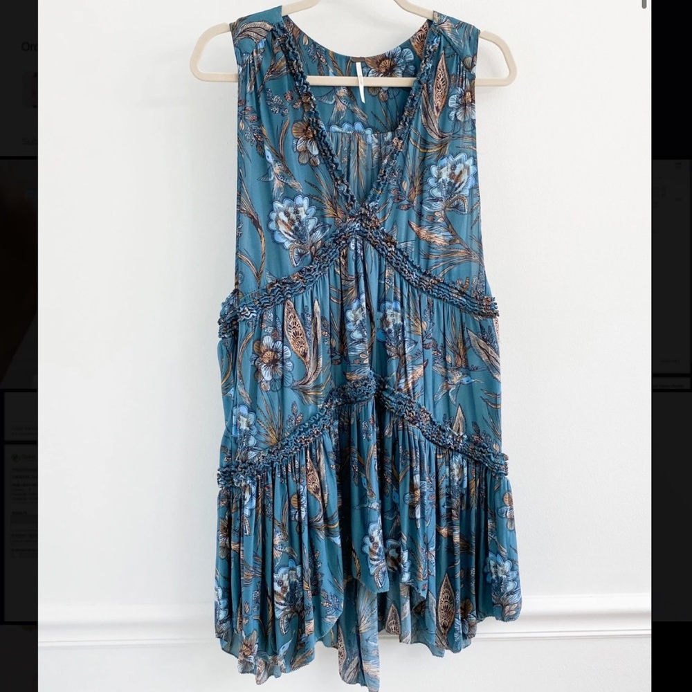 Free people Haze printed sleeveless swing tunic